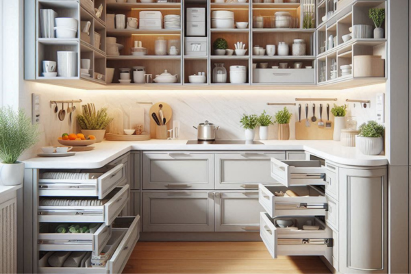 Como Organizar Cozinhas Pequenas com Armários Sob Medida: Maximize Espaço e Funcionalidade